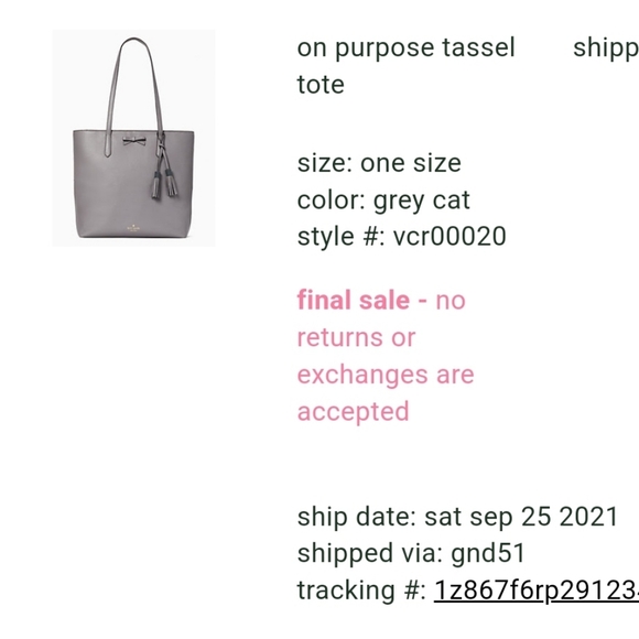 Kate Spade On Purpose Tassel Tote - Picture 3 of 3